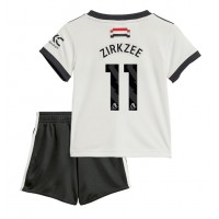 Camiseta Manchester United Joshua Zirkzee #11 Tercera Equipación para niños 2024-25 manga corta (+ pantalones cortos)